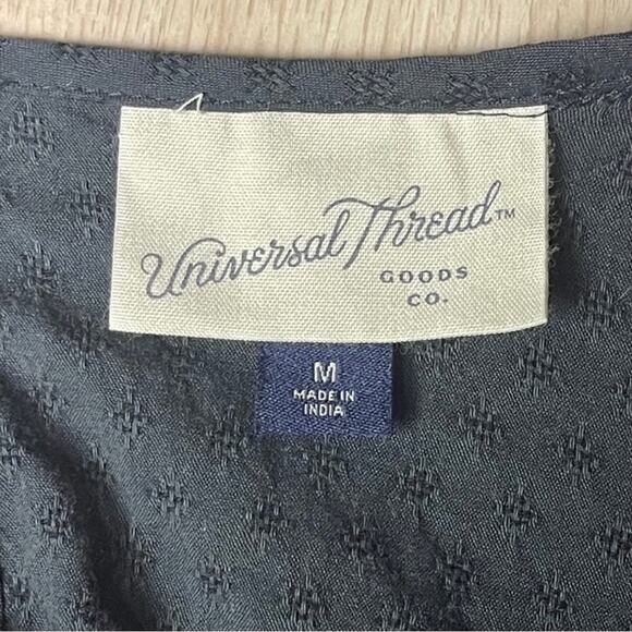 Universal Thread gray peasant dress bohemian pockets lightweight size M - Picture 4 of 6